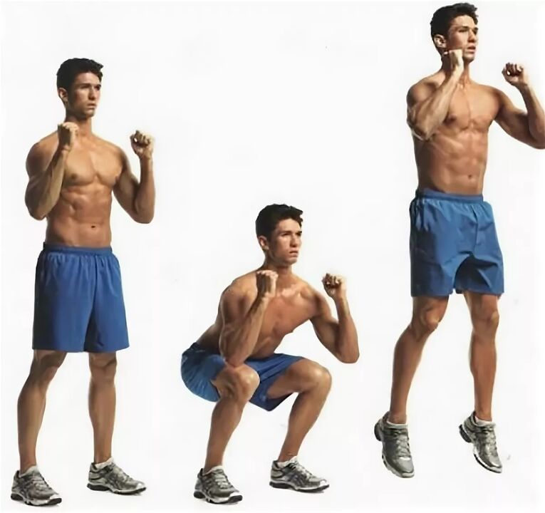 Τα Jump squats θα βοηθήσουν έναν άνδρα να αποκτήσει στύση γρήγορα και μακριά
