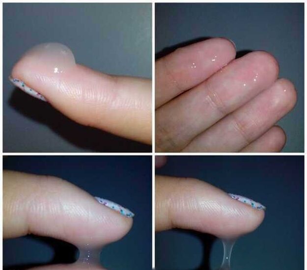 προσπερματικό υγρό ενός άνδρα κατά τη διέγερση